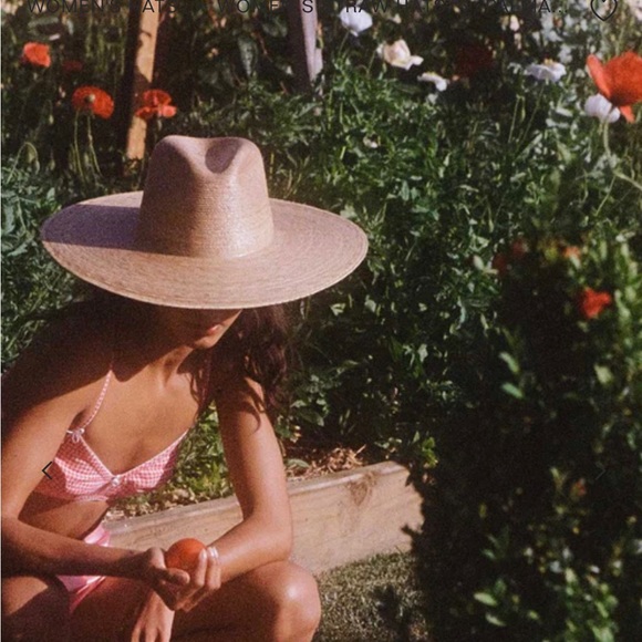 Lack of colors Palma wide fedora hat. Woven hat for vacation. - Picture 5 of 9